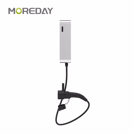 380V 22kw 8 に 32A 3 相急速充電ウォールボックスモード 3 ポータブル電気自動車充電ステーション EV 充電器 LCD スクリーン付き